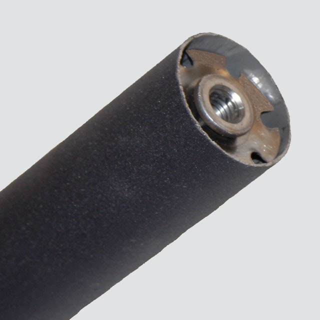 Finial connection to an outdoor metal drapery rod