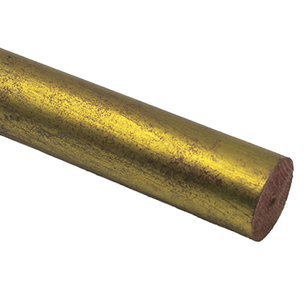 Gilded Gold Drapery Rod Finish