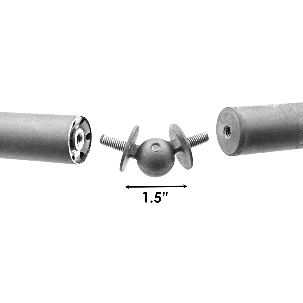 Sizing for Metal Drapery Rod Elbow