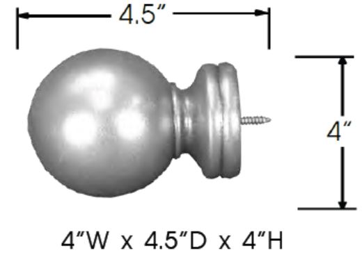 Sizing for Baluster Ball 