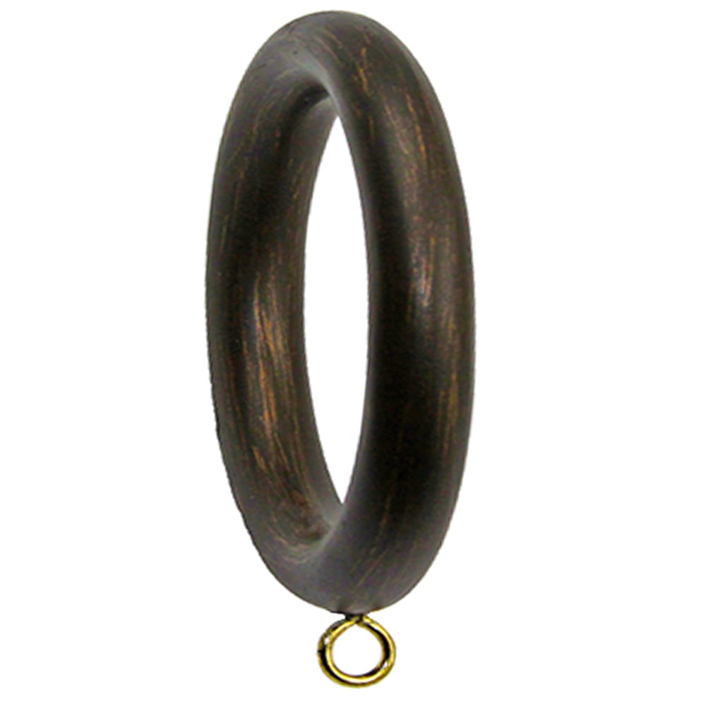 Drapery Rings-smooth Set/4 - Bronze / Black