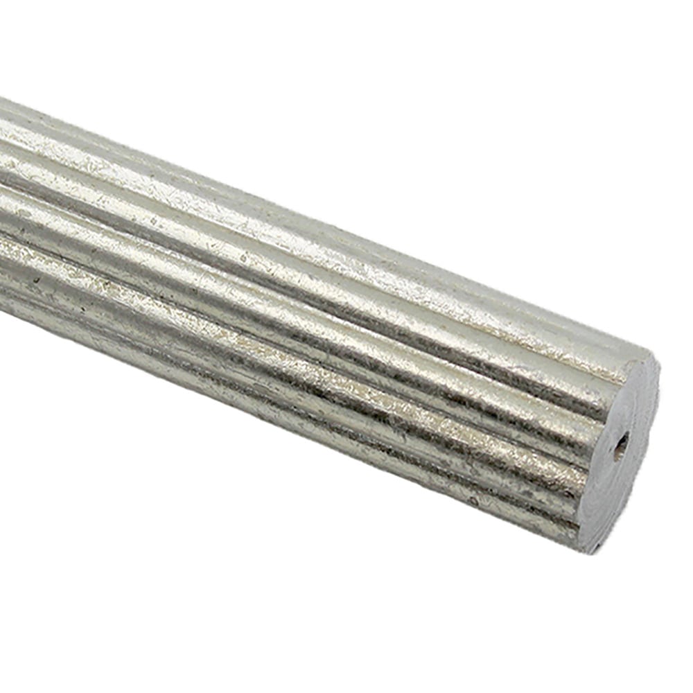 Reeded Rod: 8 Ft - Antique Silver