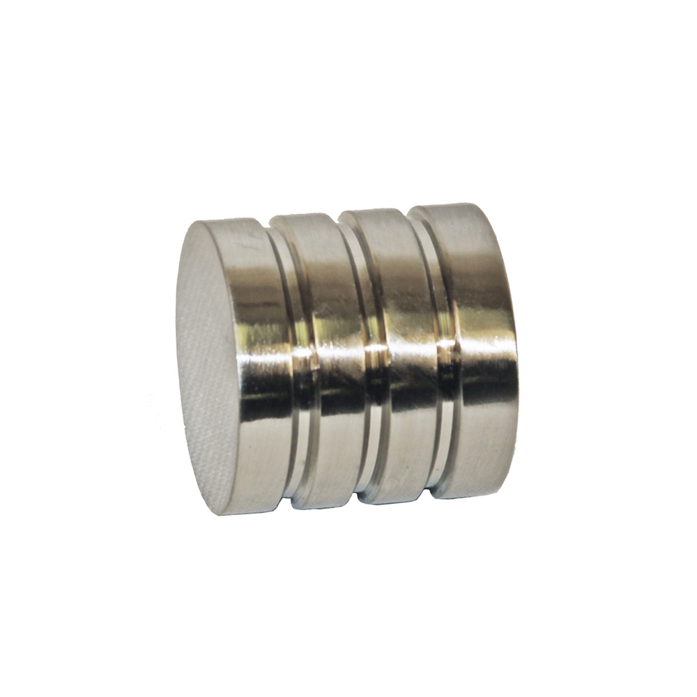 Tech Ribbed End Cap - Silver