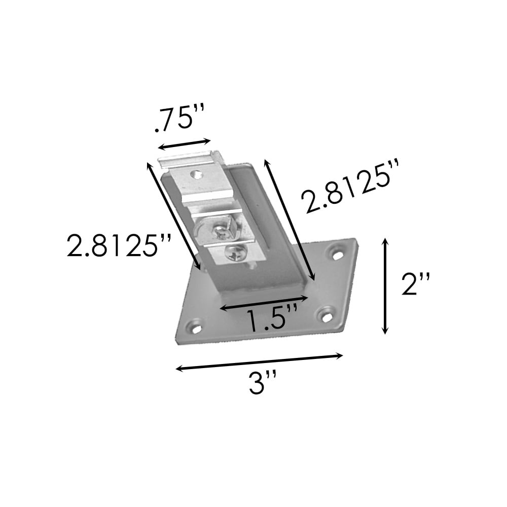 Sizing for Center Wall Bracket For Traverse