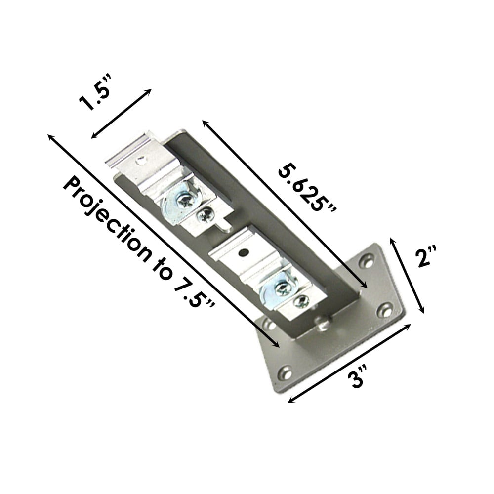 Sizing for Double Center  Bracket For Traverse