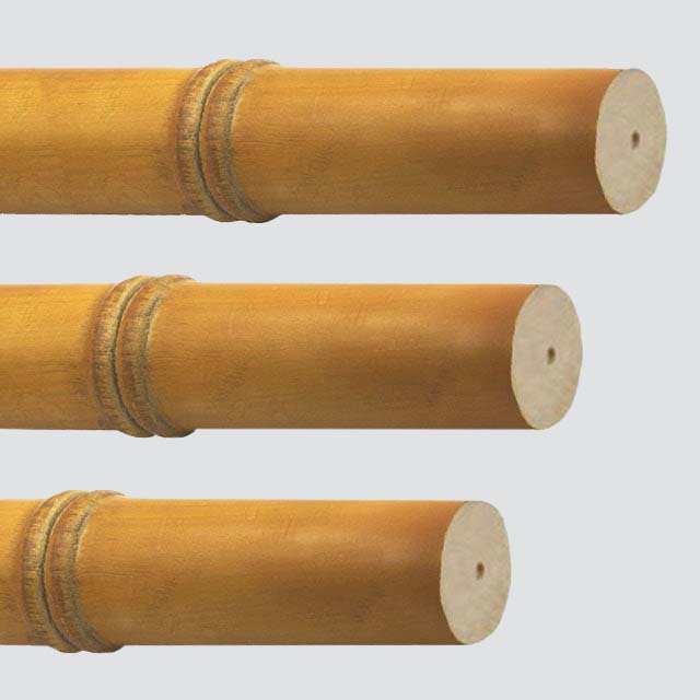 Bamboo curtain rods in multiple lengths