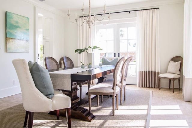 Dining Room with French Rods