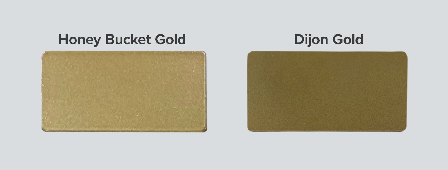 Honey Bucket Gold compared to Dijon Gold
