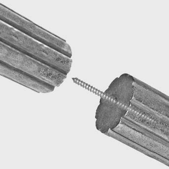 Long rod splice connector screw