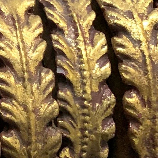 Up close view of drapery ring