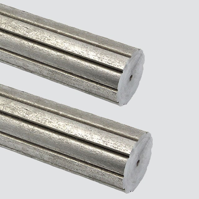 Silver curtain rods